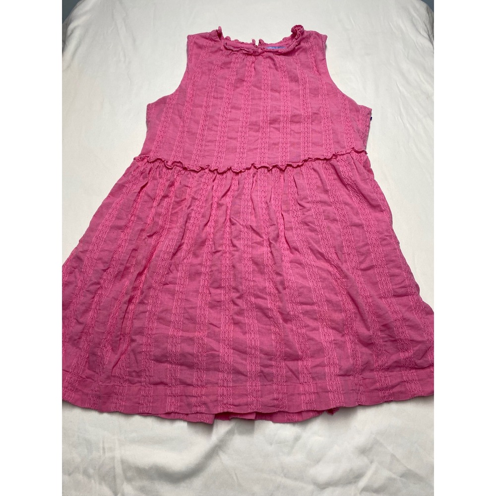 Draper James RSVP Pink Textured Dobby Stripe Ruffle Mini Dress Womens XL - Picture 1 of 8